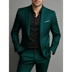 Fit 2-Piece Suit, 1-Button Jacket & Pants Set, Wedding, Business Dinner, Men’s Blazer, Business Casual, Black Formal Menswear, Business Casual Outfits, Prom Outfits for Men, Office Work Clothes utsa graduation outfit