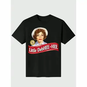 Litte Debhee Hee Debbie Parody Meme T Shirt Casual Digital Print 220g Pure Heavy 100% Cotton T Shirt
