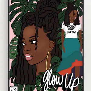 Glow Up Girl Print