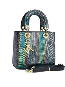 Crocodile Pattern Fashion Retro Crossbody Bag, Large Capacity Multifunctional Shoulder Bag, Stylish Women's Handbag for Travel and Shopping
