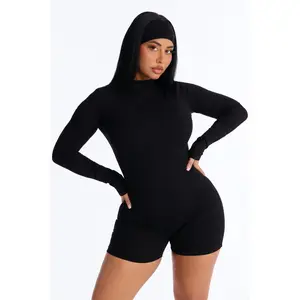 Katya Snatched 2 Piece Romper Set - Black