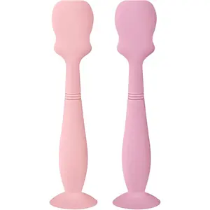 2 Pack Baby Diaper Cream Brush, Diaper Cream Spatula Applicator Silicone Baby Butt Paste Spatula  Babies, Newborn (Pink, Soft Lilac)
