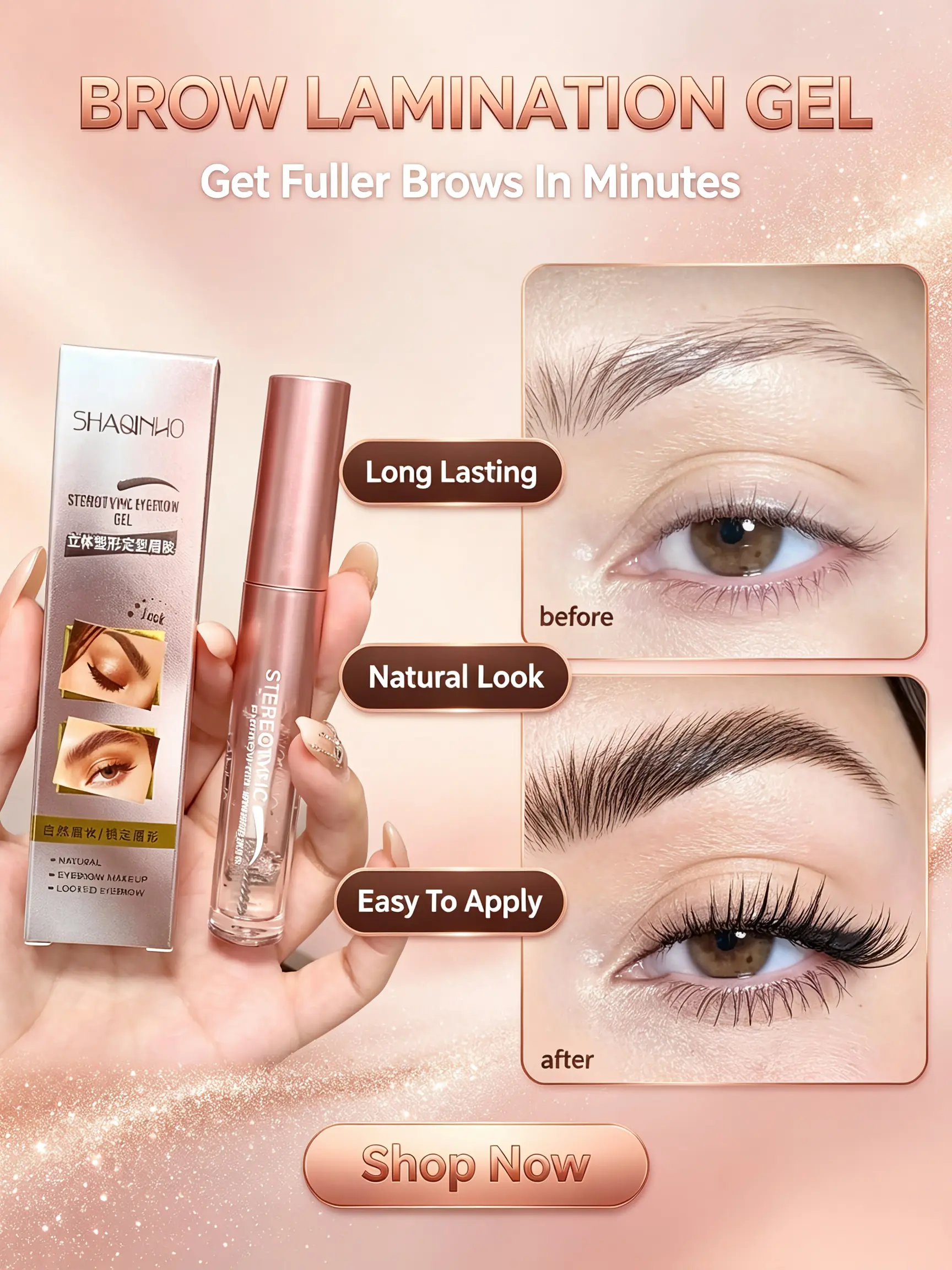 Long Lasting Clear Eyebrow Styling Fix Gel, Waterproof Sweat Resistant Wild Eyebrow Shaping Soap, Natural Fluffy Brow Setting Gel for Beginners Daily Eye Makeup