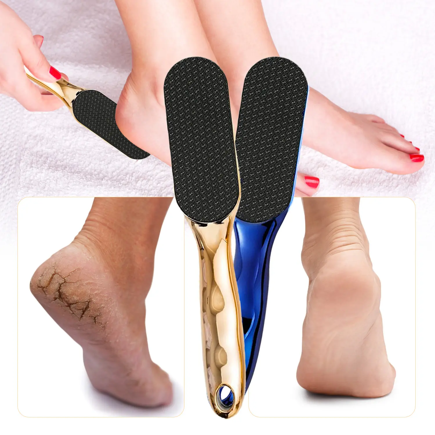 Foot File,The Thai Life Exfoliates and Softens Callused and Cracked Feet,Manicure Nail Foot File Callus Pedicure Hard Skin Pedi Remover Soft Foot Care, Nail Care, Smooth,summerwins
