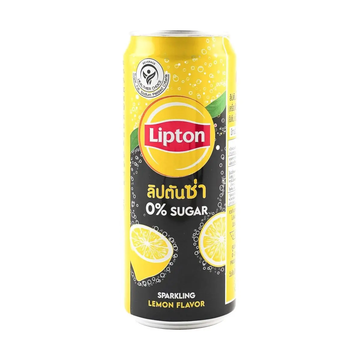 Lipton Thai Lemon Sparkling Drink 325ml Zero Sugar Canned - Authentic Thai Flavor Lipton Thai Lemon Sparkling Drink 325ml Zero Sugar Canned - Authentic Thai Flavor