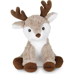 Reiny Christmas Reindeer Stuffed Animal - 11.5" Soft Christmas Reindeer Plush Toy with Scruffy Fur and Huggable Body - Adorable Deer Plushies for Kids, Toddlers, and Teens
