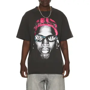 Philcos Dennis Rodman Create Havoc Tee in Black Pigment