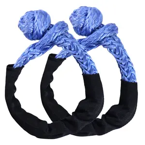 2-Pack Synthetic Soft Shackle, 1/2" x 22inch - 38000lbs Breaking Strength, Heavy Duty Recovery Tow Shackles with Extra Sleeves for UTV,ATV,Trucks,Off-Road Vehicles