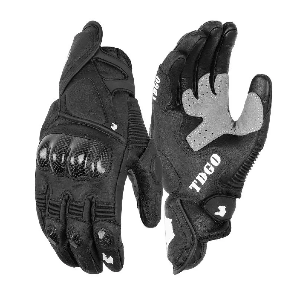 Carbon Fiber Motorcycle Gloves for Men, Waterproof and Windproof with Fleece Lining, Insulated Biker Gear for Cold Weather Biking, Bike Accessories, Men’s, Wind-Resistant