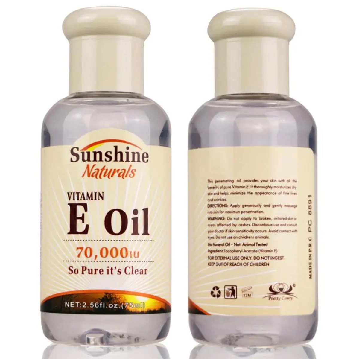 3/5Pc Vitamin E Facial Essence Hydrating Moisturizing Serum For Dry Skin Soft Smooth Skin Care Face Liquid 75ml