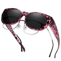 M Size Purple Tortoise Frame Grey Lens