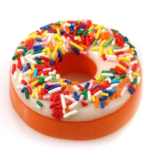 Gummy Donut - Sweet Breakfast Snack with Frosting and Sprinkles