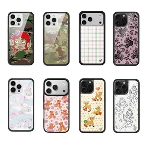 2025 New Wildflower Polka dot deer Phone Case for iPhone 17 Pro Max 12 13 14 15 plus 16 Pro Cover 3D WF Strawberry Cartoon Cases