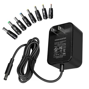 Dc12v 2a 24w Universal Power Adapter, Ac 100-240v Input to Dc 12V/2a Output, Lightweight Design, Suitable for TV Router Speaker Webcam
