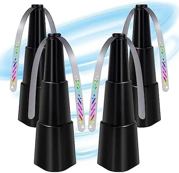 Fly Fans for Tables 4 Pack - Fly Repellent for Outdoor Indoor Meal - Portable Automatic Picnic Table Food Fly Fans -Fly repellent Fans Spinner for Restaurant, Party, Home