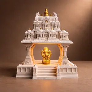 South Indian Temple Tabletop Model – Cultural Home Decor