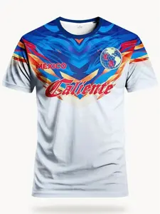 Men's Special Edition Football Jersey & Comfortable Round Neck Sport Top, Ideal for Competition, Training, and Casual Wear, Sports Jersey