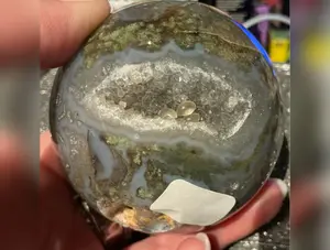 HC Moss agate Sphere     
