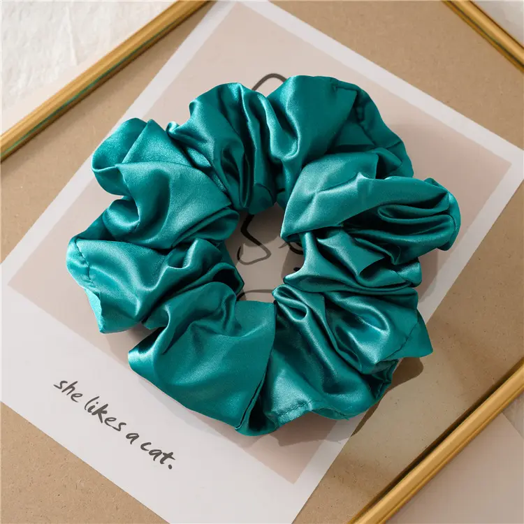 1-Piece Large Silk Satin Hair Tie — Ponytail Holder, Shiny Hair Rope — Exquisite Gift & Holiday Present — Cute & Stylish Hair Accessory for Girls, Girlfriends, and Women