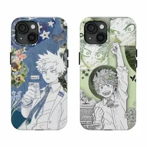 MHA BakuDeku Anime Manga Tough Phone Case for iPhones X, 11, 12, 13, 14, 15,16,Trendy & Cute Phone case, Bakugo Katsuki, Midoriya Izuku Phone Accessory, Perfect Gift for My Hero Academia Fans