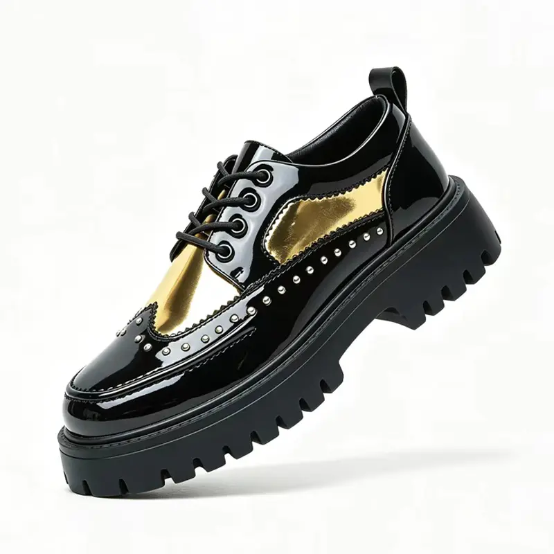 Men's Chunky Platform Shoes, Casual Tassel Decor PU Leather Slip-On Shoes, Men's Shoes, Tassel Loafers For Men, Simple Design Elegant Plain Men's Round Toe Loafers, Business Style Temperament Flats For Daily Wear, Business Style Solid Color Loafer. gift