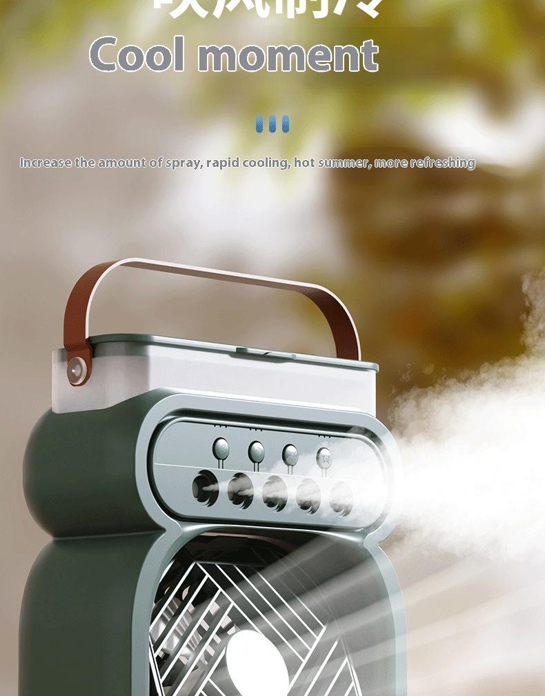 3 In 1 Portable Air Conditioner Evaporative Air Cooler LED Night Lights 3 Speeds Humidifier Fan For Home Office