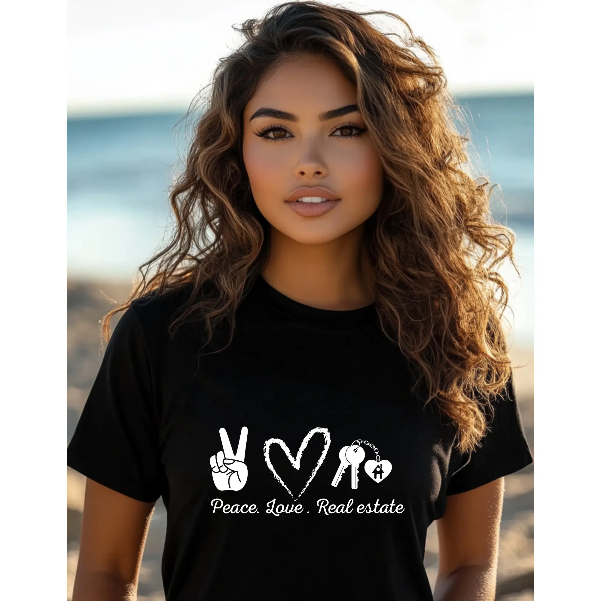 Peace Love Real Estate Tshirt - Realtor Gift, Real Estate Agent Tee, Housewarming Present, Property Manager Shirt, Homeowner Apparel