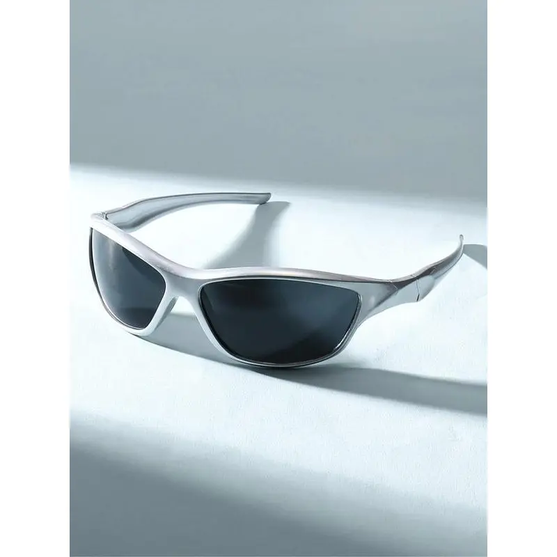 Unisex Vintage Y2k Style Frames Sunglasses, Trendy Casual Sporty Wrap Around  Thin   Sunglasses for Everyday Use, Fashion Cool Accessories for Outdoor Activities, Men's Sunglasses