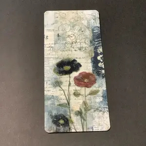 Handmade laminate bookmark, art for your book.