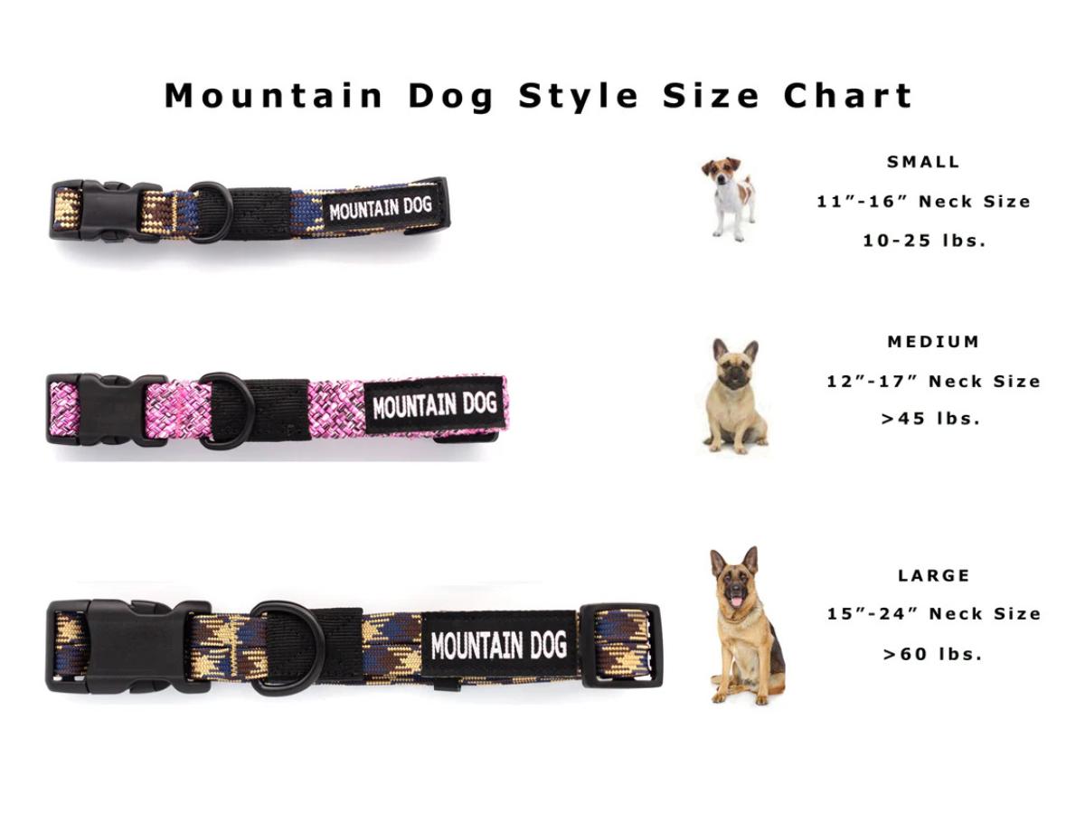 Euro Dog | Adventure Style Flat Weave Climbing Rope Dog Collar with YKK Polyacetal Strong Buckle for Pet Adventures