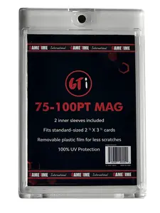 (Box of 20) 75-100PT Clear Magnetic One Touches With Inner Sleeves