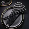 Alloy Chopsticks, Durable Non-slip Chopsticks, Modern Design Chop Sticks, Kitchen Dinnerware, Household Cutlery Tableware for Home Kitchen Dining Room, Kitchen Products, Summer for Gift