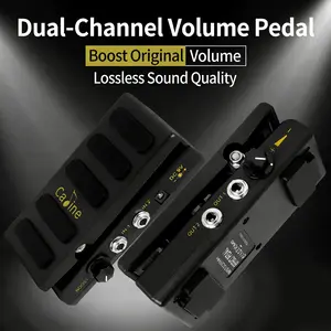 Ahajii Caline Cp31p Guitar Volume Pedal, Dual Channel Boost Control, 9v Powered, Ideal for Practice, Stage Performance, Band Shows