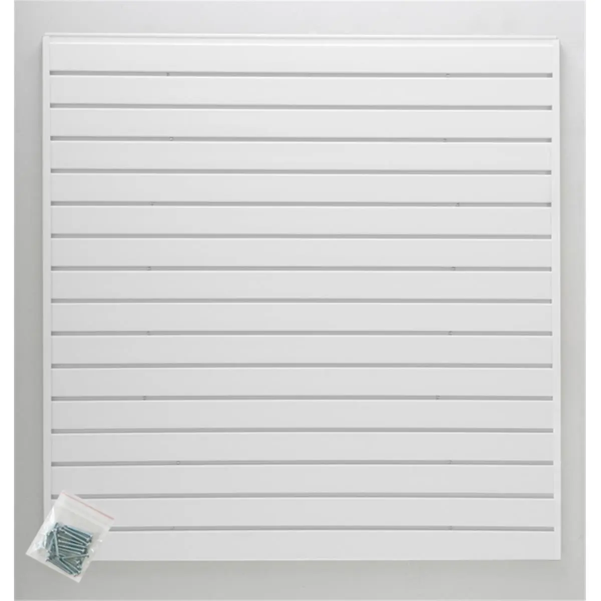 212 MAIN Easy Living 4ft x 4ft White Slatwall Kit - Wall Panels, Expandable, Customizable Storage Add-On, Includes Screws, Supports Personal Accessory Addition