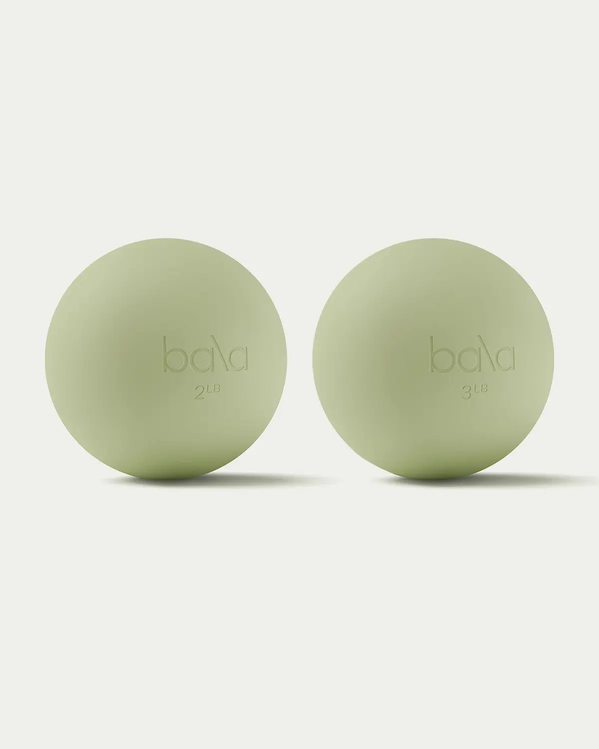 Bala The Dynamic Duo Kit - Two Power Balls - 2 lb & 3 lb Weighted Ball for Strength, Balance & Sculpt Training Gym Ball