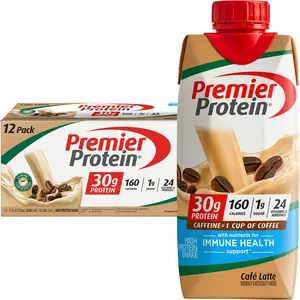 Premier Protein Shake, Café Latte, 30g Protein, 11 Fl Oz, 12 Ct