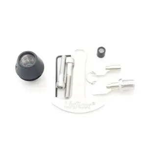 2003-B, Lidlox Motorcycle Helmet Lock Single for Metric Motorcycles, Black.