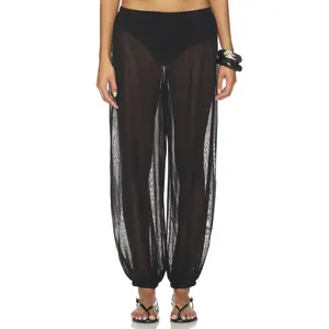 EAVES Kai Knit Balloon Pant in Black