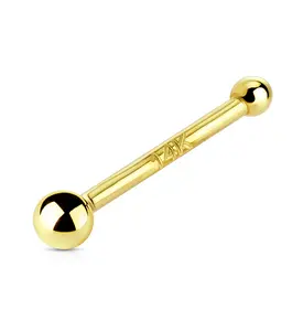 14kt Gold Ball Top Nosebone 14kt Gold Ball Top Nosebone