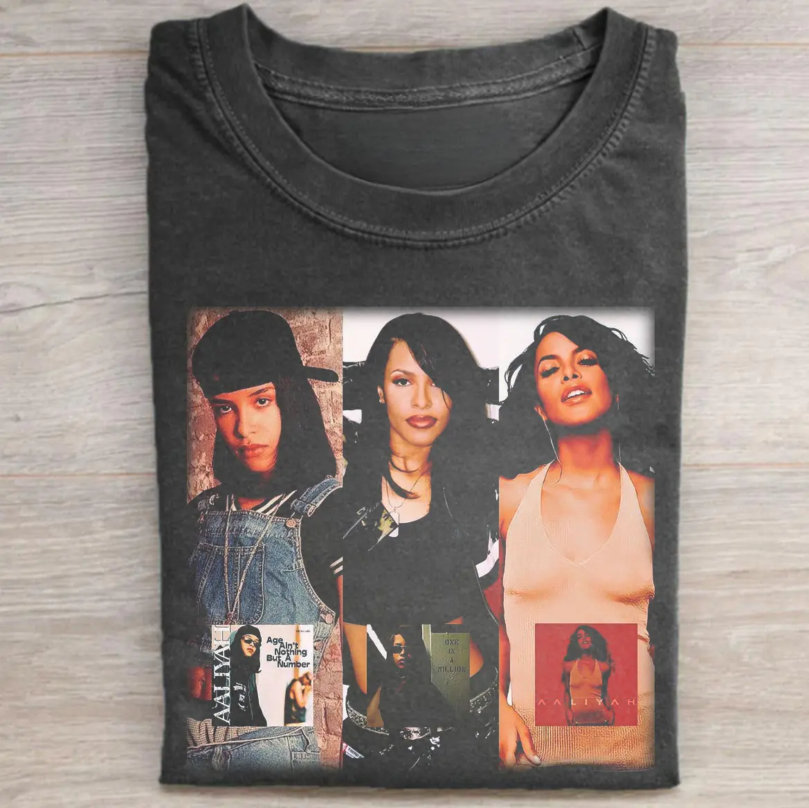 Vintage The Princess Of R&B Aaliyah Album Graphic Tee - One In A Million - Music Shirt - 90's R&B - 90s Hip-Hop Queen Shirt - Aaliyah Tribute - R&B Icon Style - Gift for Fans of Aaliyah - Womenswear Menswear Top