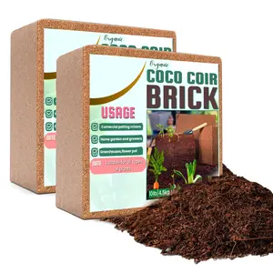 Coco Coir Brick 20 LB - Premium Compressed Coconut Fiber Block for Indoor Plants, Seed Starting & Hydroponics - Low Salt Triple Washed - Expands to 75 Quarts - 100% Natural Peat Alternative