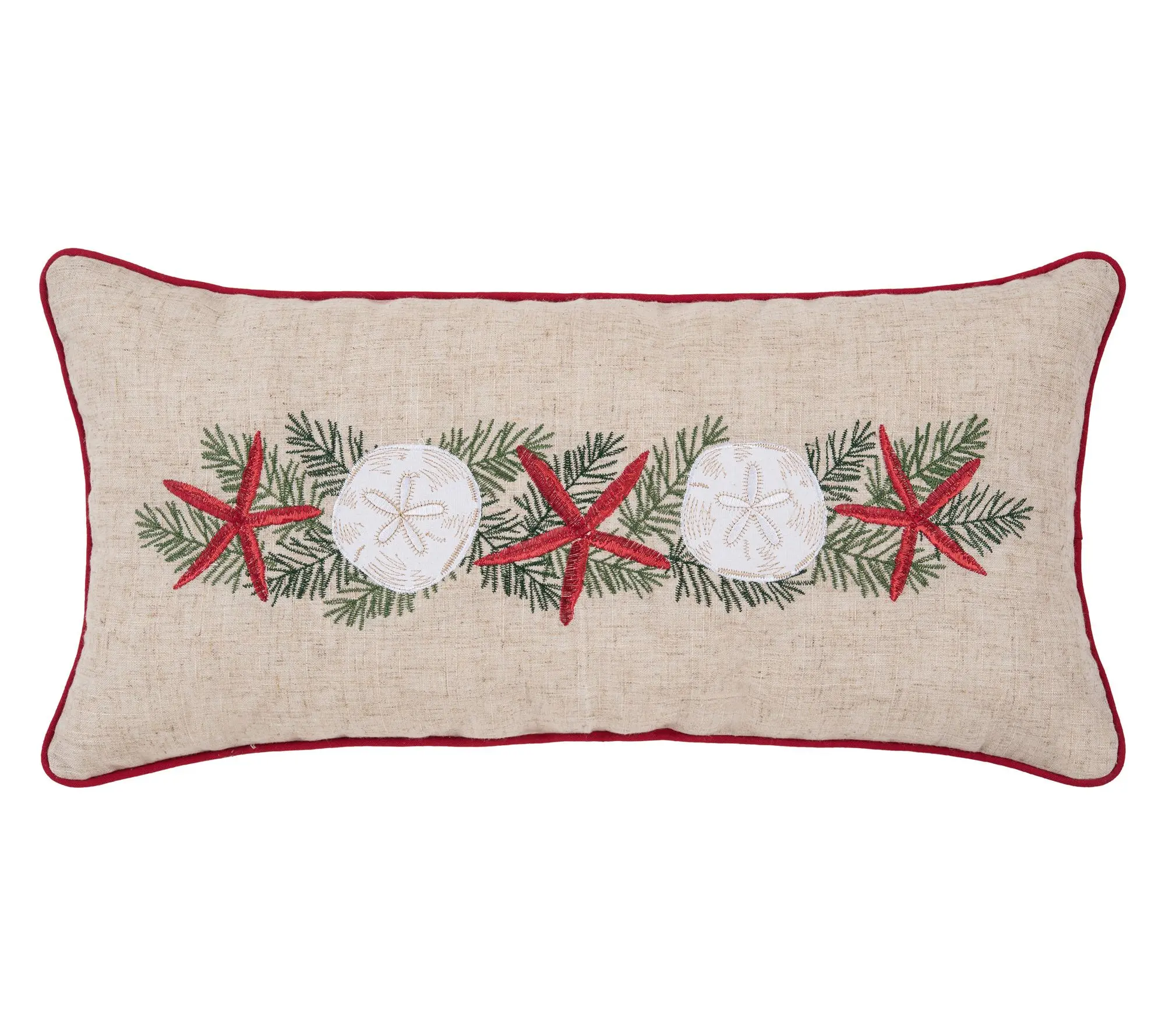 Starfish Garland Pillow by Valerie
