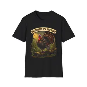 Outsmarted by a Bird Turkey T-Shirt | Funny Turkey Graphic