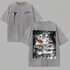 Sharingan T Shirt Rinnegan Eyes Vintage Acid Wash Streetwear Oversized Retro Anime Graphic Men Tees Cotton Clothing fathersdaygift trendy t-shirts，graphic streetwear t-shirt gift symbol t-shirt invincible shirt humor shirt