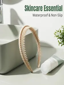 Non-Slip Textured Headband for Women, Waterproof Hair Band for Face Washing, Skincare, Makeup, Sports, Comfortable Fit, All Hair Types, Workout Headbands
