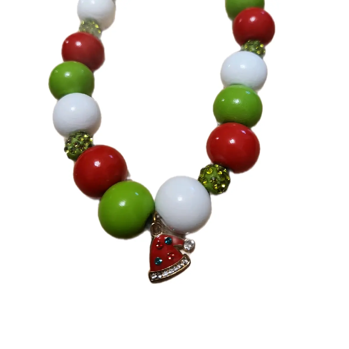 Festive Small Child/Toddler Holiday Necklace - Perfect for the Holidays