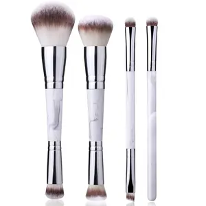 Double Ended Makeup Brush Two-In-One Makeup Brush for Creating a Gorgeous, Foundation Brush for Liquid Makeup Brochas Para Maquillaje Patrick Ta Blush Foundation Makeup Brush Blush Brush