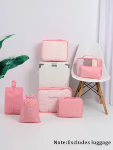 Travel Storage Bag Set, Travel Organizer, Clothes Storage Bag, Travel Essentials, Travel Organizer Bag, Travel Accessories, Travel Organization Pouch, Lightweight Packing Cubes, Zipper Pouches