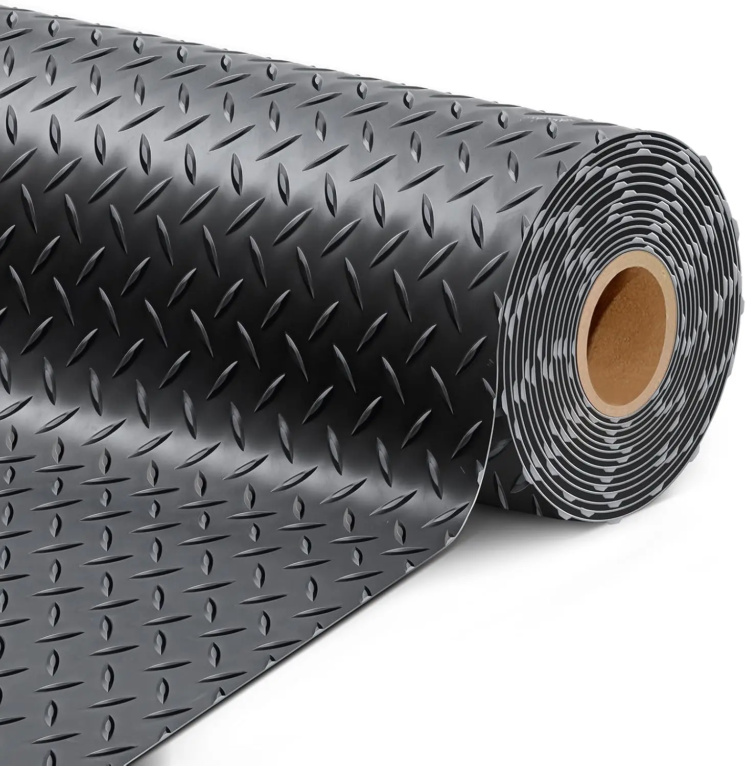 7.5 x 17 FT Garage Floor Mat, Thickened PVC Parking Mat, Anti-Slip Garage Floor Runner & Protector Mat Fits for SUVs, Compact SUV, Sports Car, Heavy Motorcycle, Golf Cart