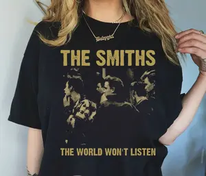 The Smiths T-Shirt, The World Won? Listen Vintage Shirt, The Smiths Retro Music Band Gift For Fan